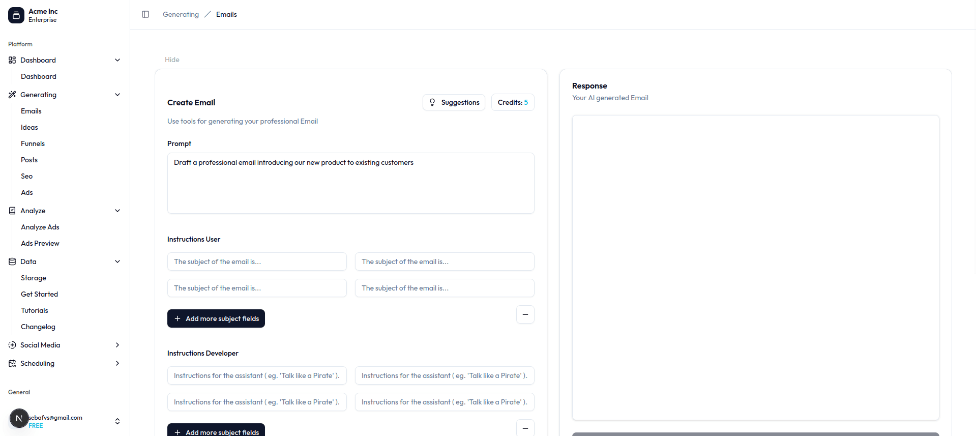 SaaS Screenshot 1